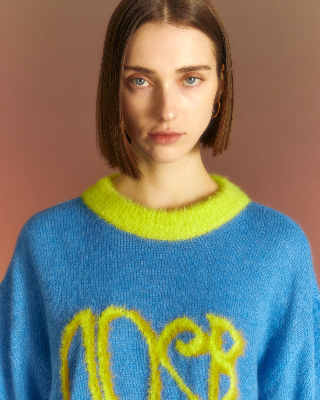 Andersson Bell (ESSENTIAL) (WOMEN) HEART ADSB SWEATER atb1005w(BLUE)