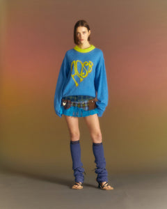 Andersson Bell (ESSENTIAL) (WOMEN) HEART ADSB SWEATER atb1005w(BLUE)