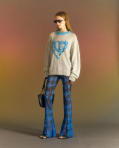 Andersson Bell (ESSENTIAL) (WOMEN) HEART ADSB SWEATER atb1005w(GREY)