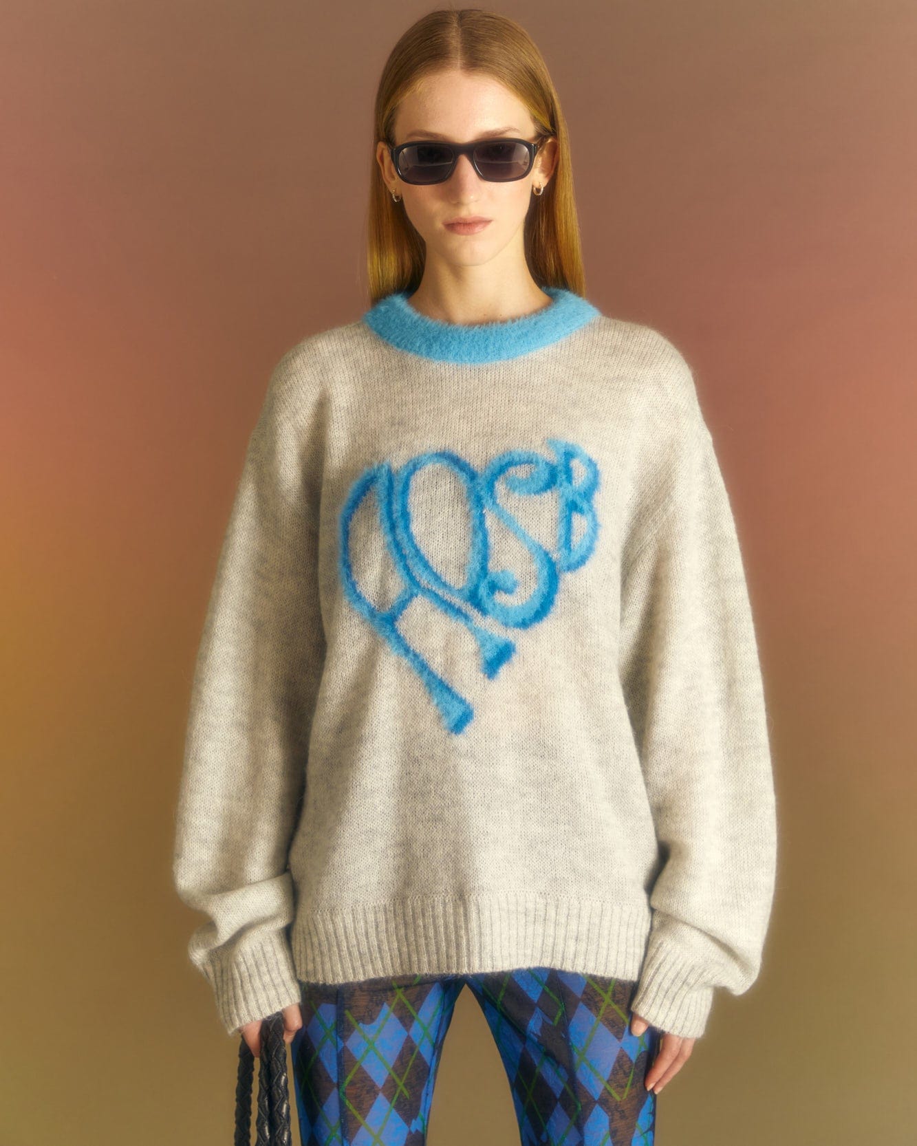 Andersson Bell (ESSENTIAL) (WOMEN) HEART ADSB SWEATER atb1005w(GREY)