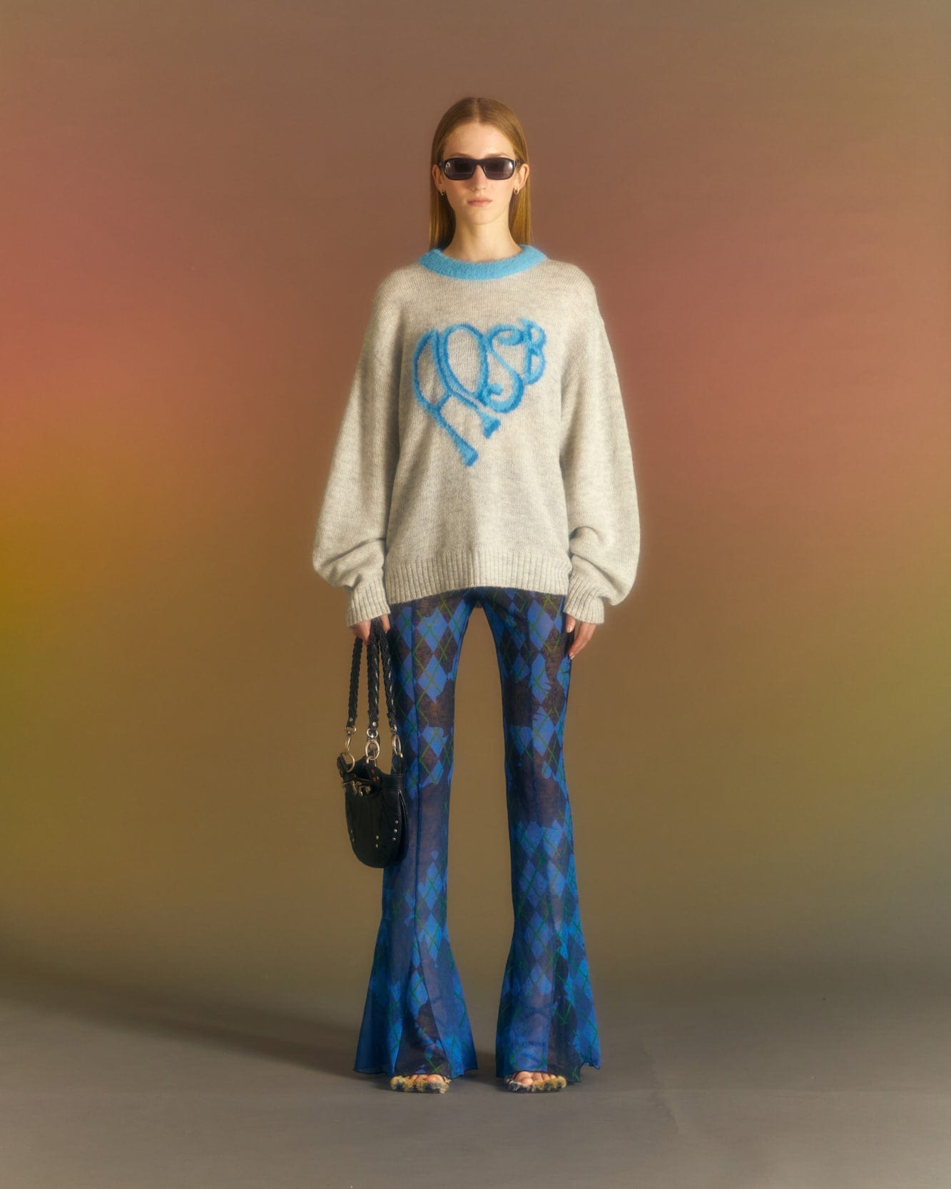 Andersson Bell (ESSENTIAL) (WOMEN) HEART ADSB SWEATER atb1005w(GREY)