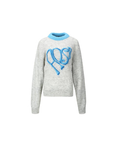 Andersson Bell (ESSENTIAL) (WOMEN) HEART ADSB SWEATER atb1005w(GREY)