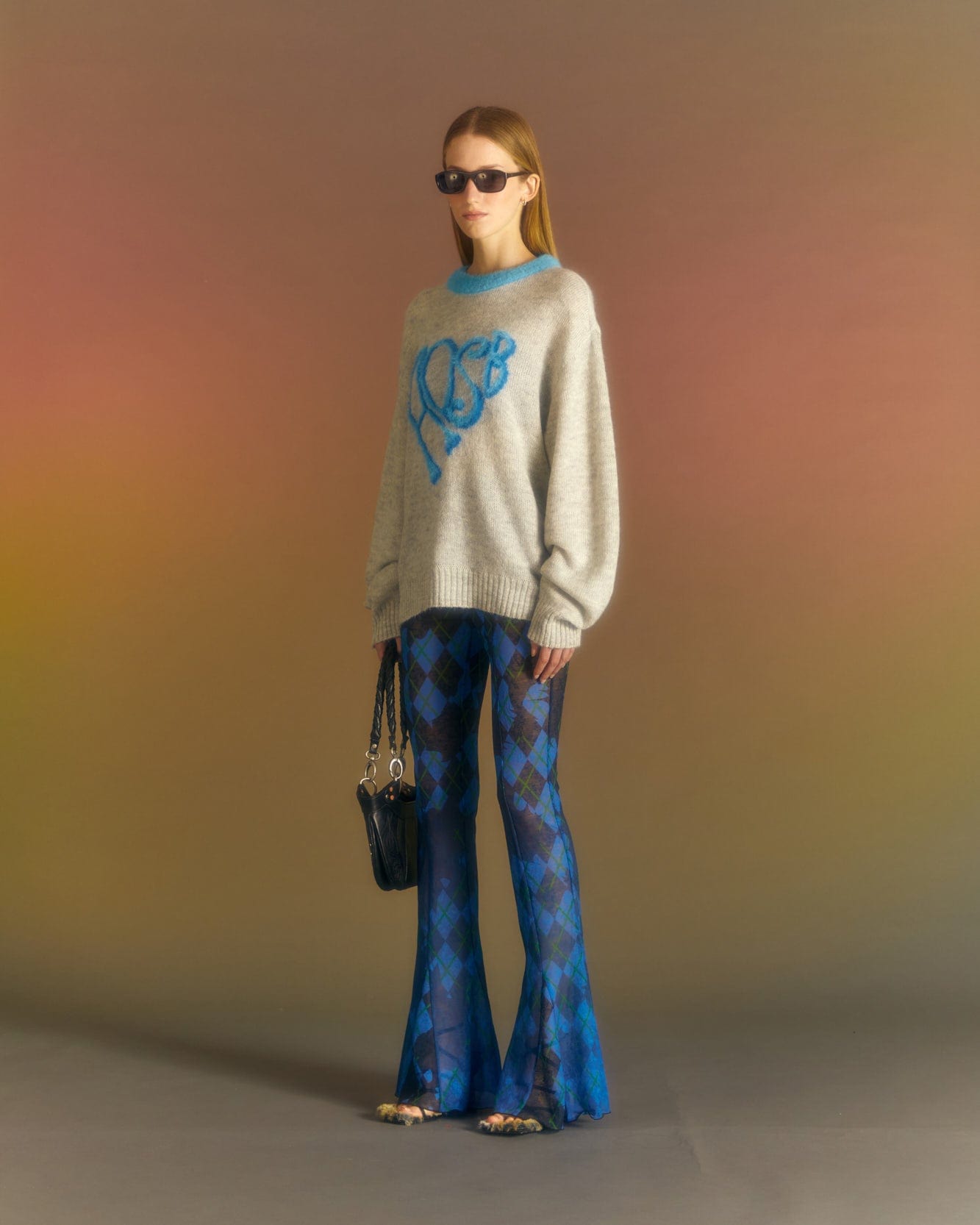 Andersson Bell (ESSENTIAL) (WOMEN) HEART ADSB SWEATER atb1005w(GREY)