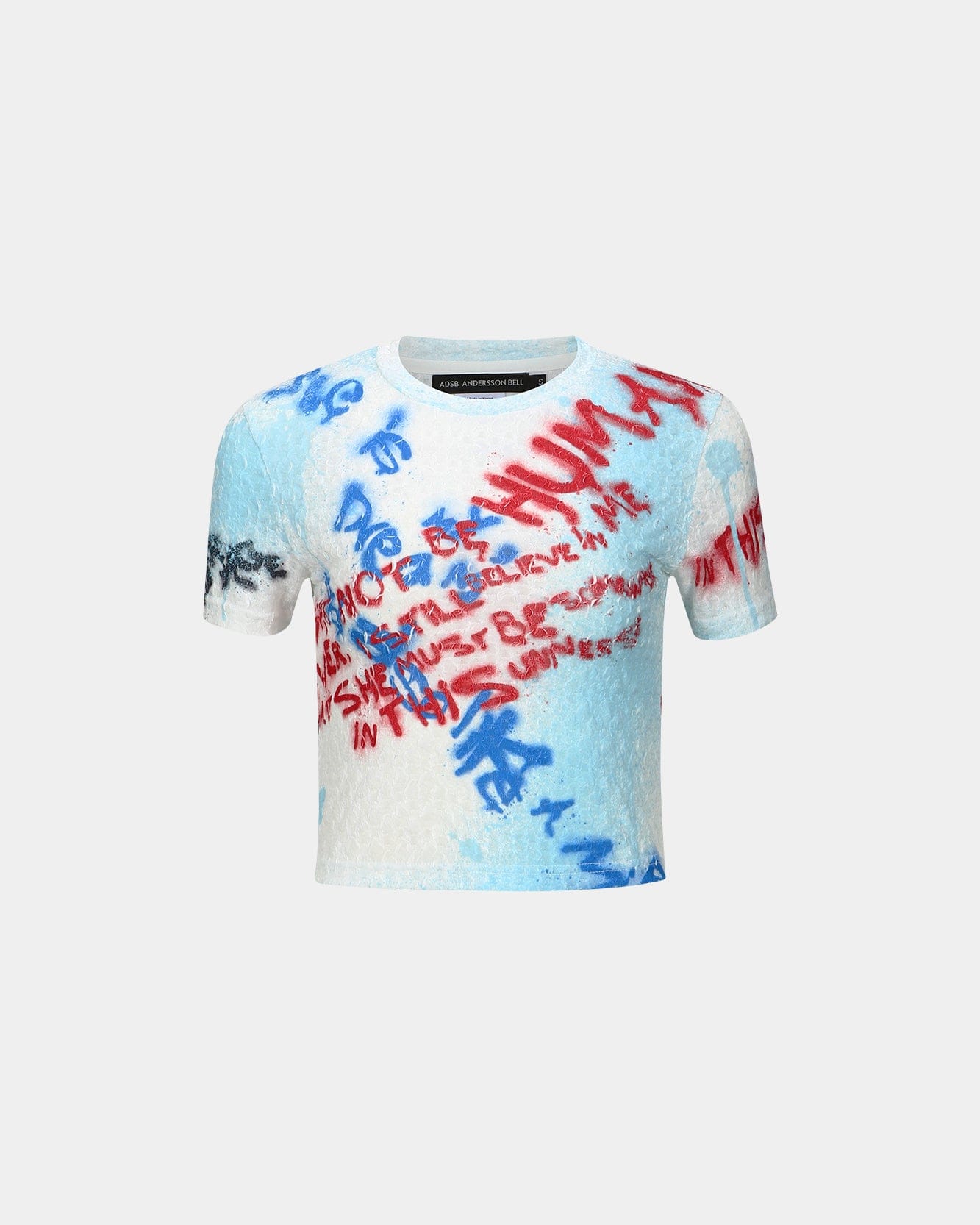 ESSENTIAL)(WOMEN) JENNY SPRAYED LETTERING T-SHIRT atb1117w