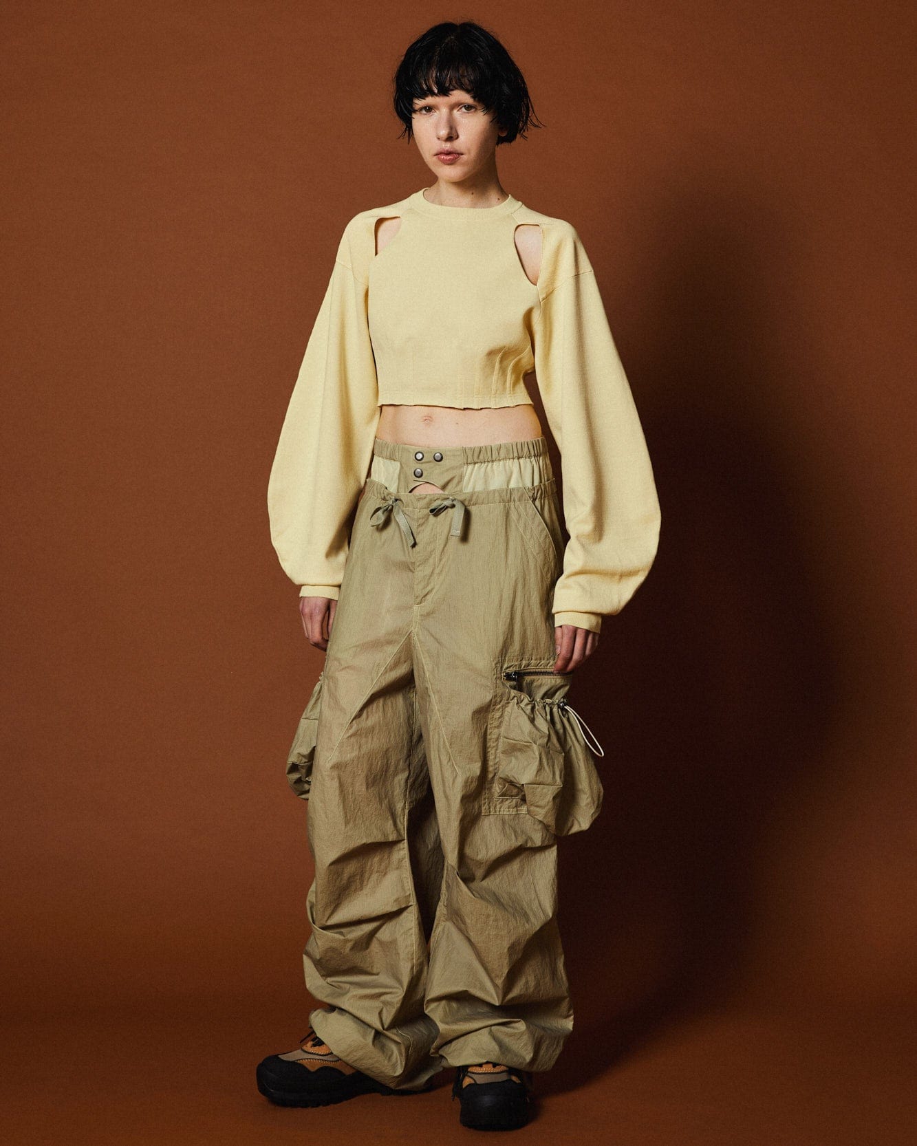 Andersson Bell (ESSENTIAL)(WOMEN) MINO SLIT KNIT PULL-OVER atb1122w(LEMON)