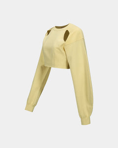 Andersson Bell (ESSENTIAL)(WOMEN) MINO SLIT KNIT PULL-OVER atb1122w(LEMON)