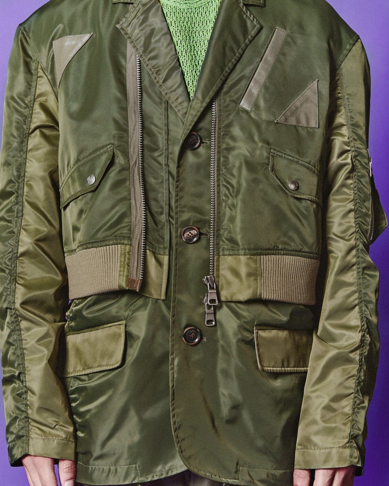 Andersson Bell FLIGHT BOMBER BLAZER awa613m(KHAKI)