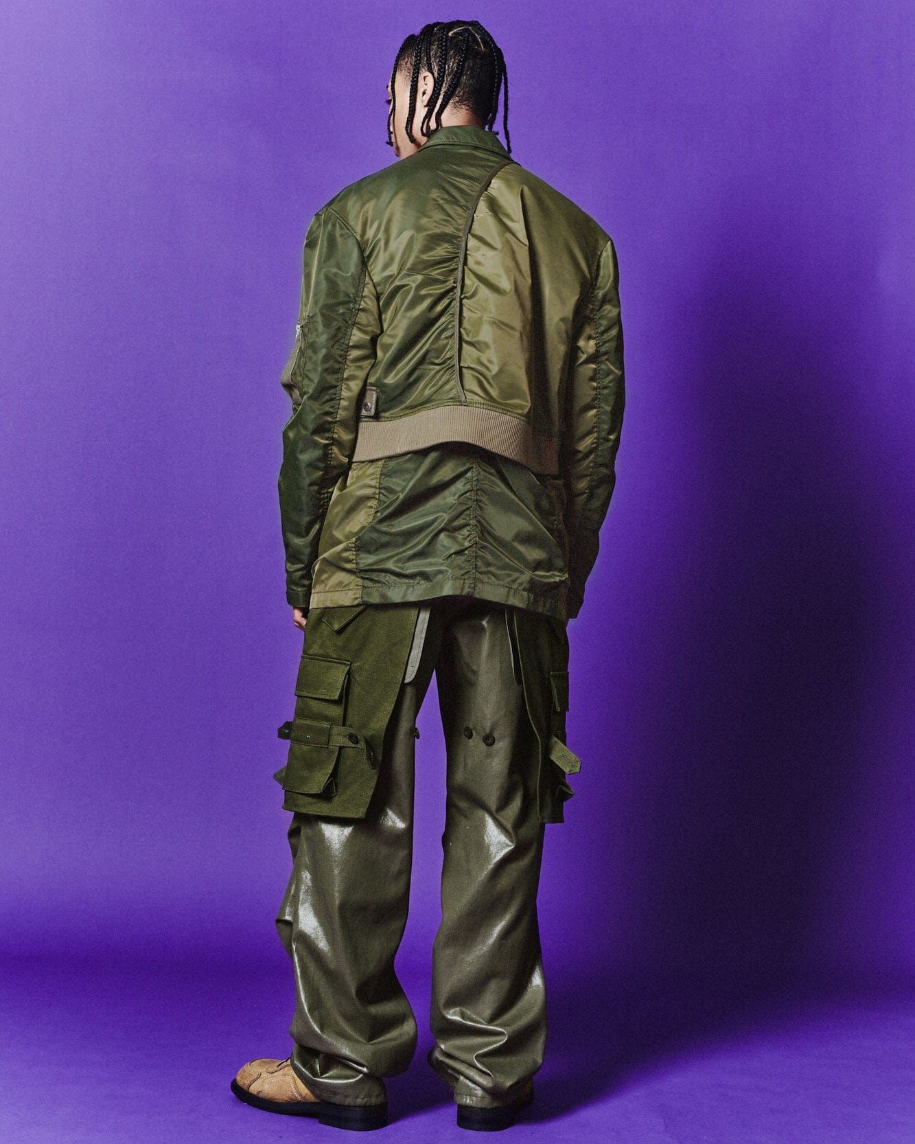 Andersson Bell FLIGHT BOMBER BLAZER awa613m(KHAKI)