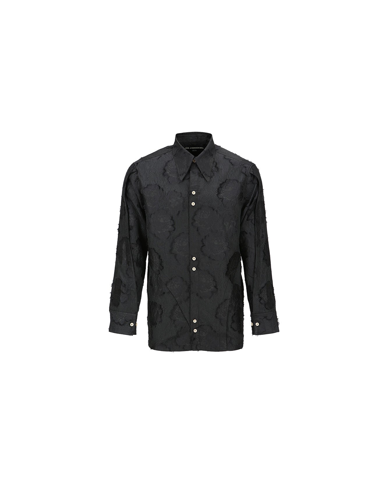 Andersson Bell FLOWER EMBROIDERY SHIRTS atb1026m(BLACK)