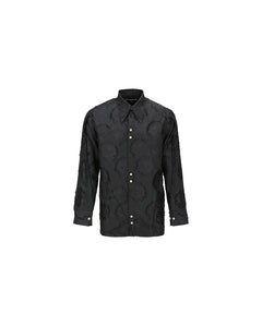 Andersson Bell FLOWER EMBROIDERY SHIRTS atb1026m(BLACK)
