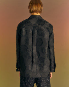 Andersson Bell FLOWER EMBROIDERY SHIRTS atb1026m(BLACK)