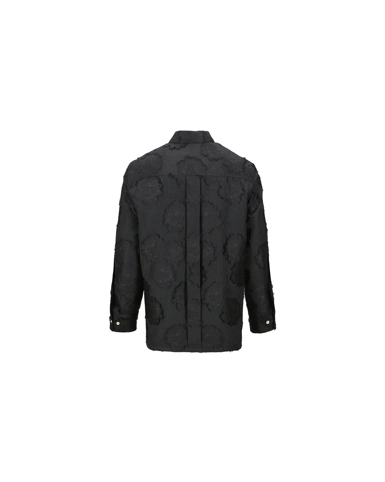 Andersson Bell FLOWER EMBROIDERY SHIRTS atb1026m(BLACK)