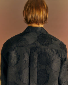 Andersson Bell FLOWER EMBROIDERY SHIRTS atb1026m(BLACK)