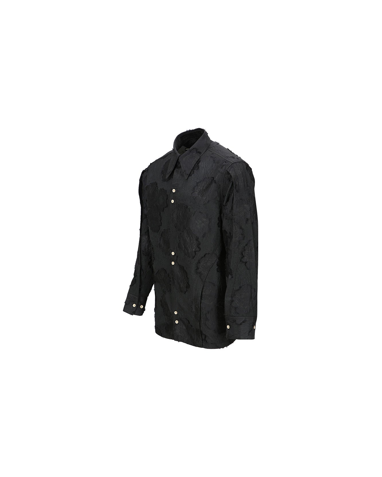 Andersson Bell FLOWER EMBROIDERY SHIRTS atb1026m(BLACK)
