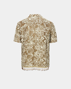 Andersson Bell FLOWER JACQUARD SHIRTS atb1048m(BEIGE)