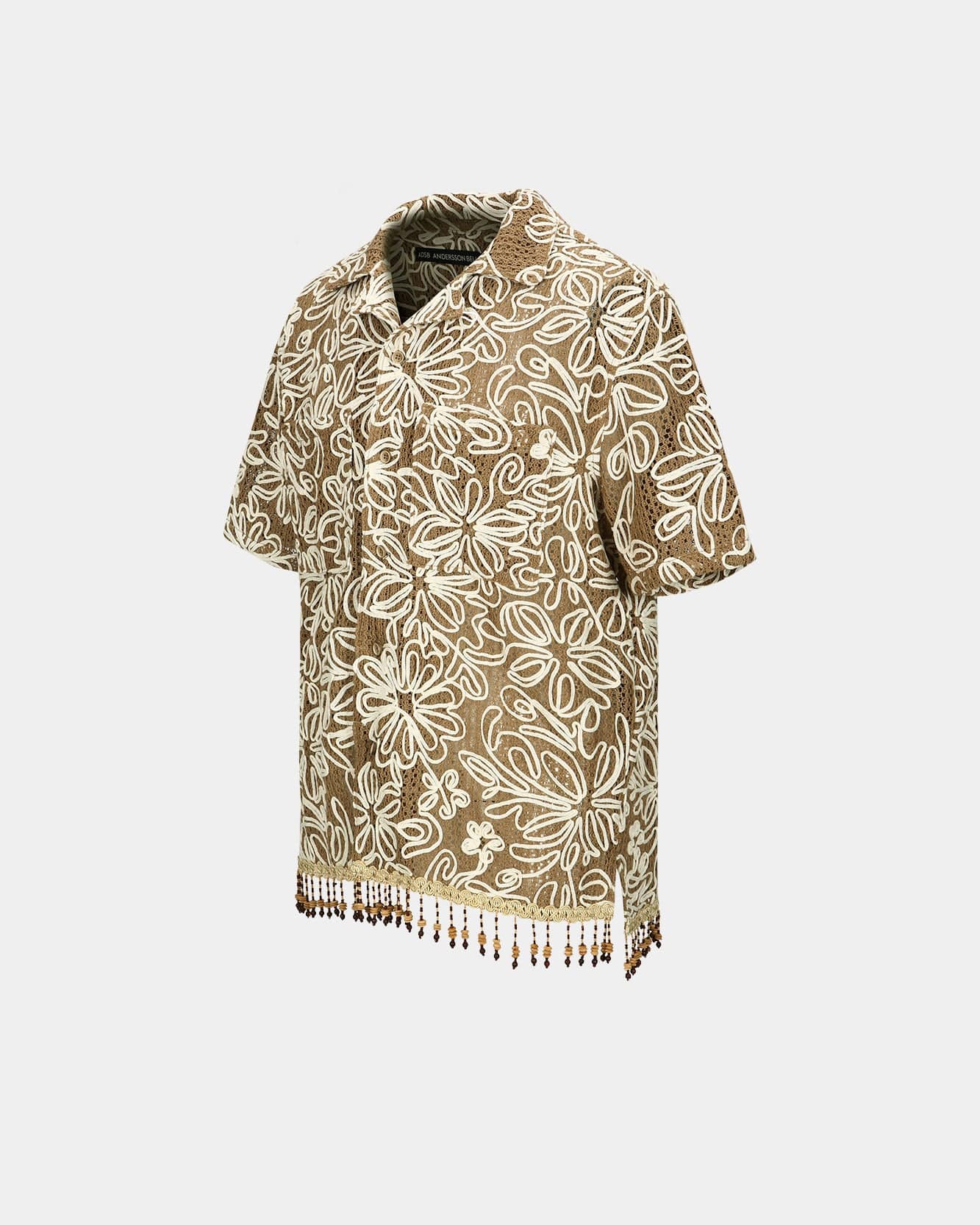 Andersson Bell FLOWER JACQUARD SHIRTS atb1048m(BEIGE)