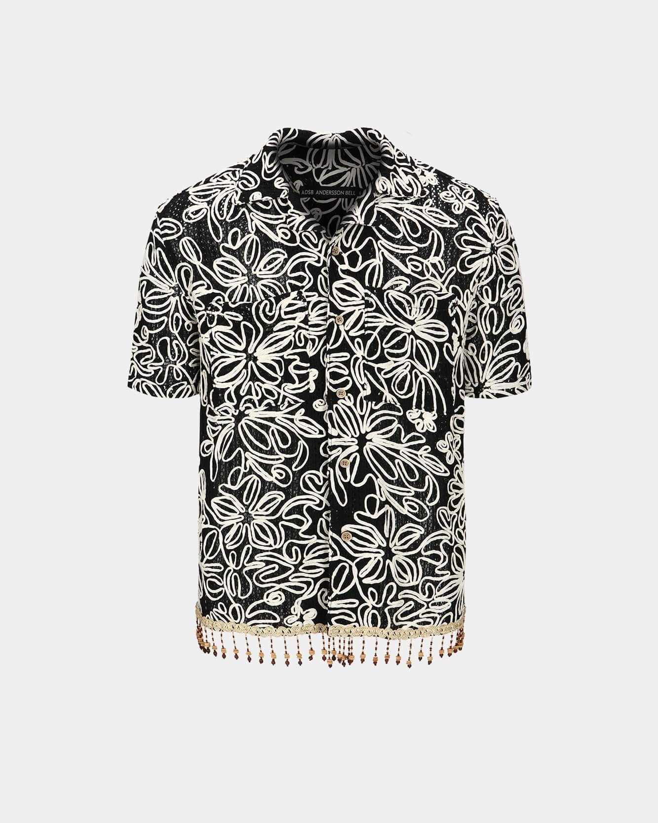 FLOWER JACQUARD SHIRTS atb1048m(BLACK) – Andersson Bell