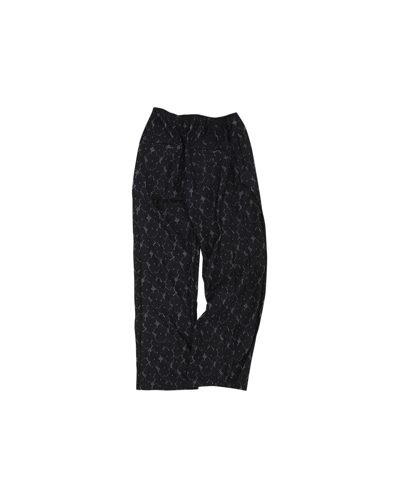 FLOWER LACE TRACK PANTS apa678m(BLACK)