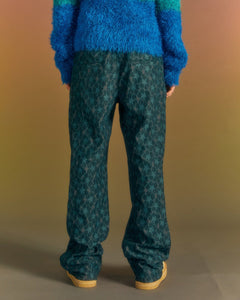 Andersson Bell FLOWER LACE TRACK PANTS apa678m(GREEN)
