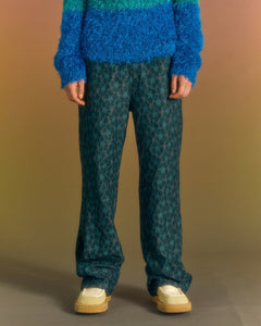 Andersson Bell FLOWER LACE TRACK PANTS apa678m(GREEN)