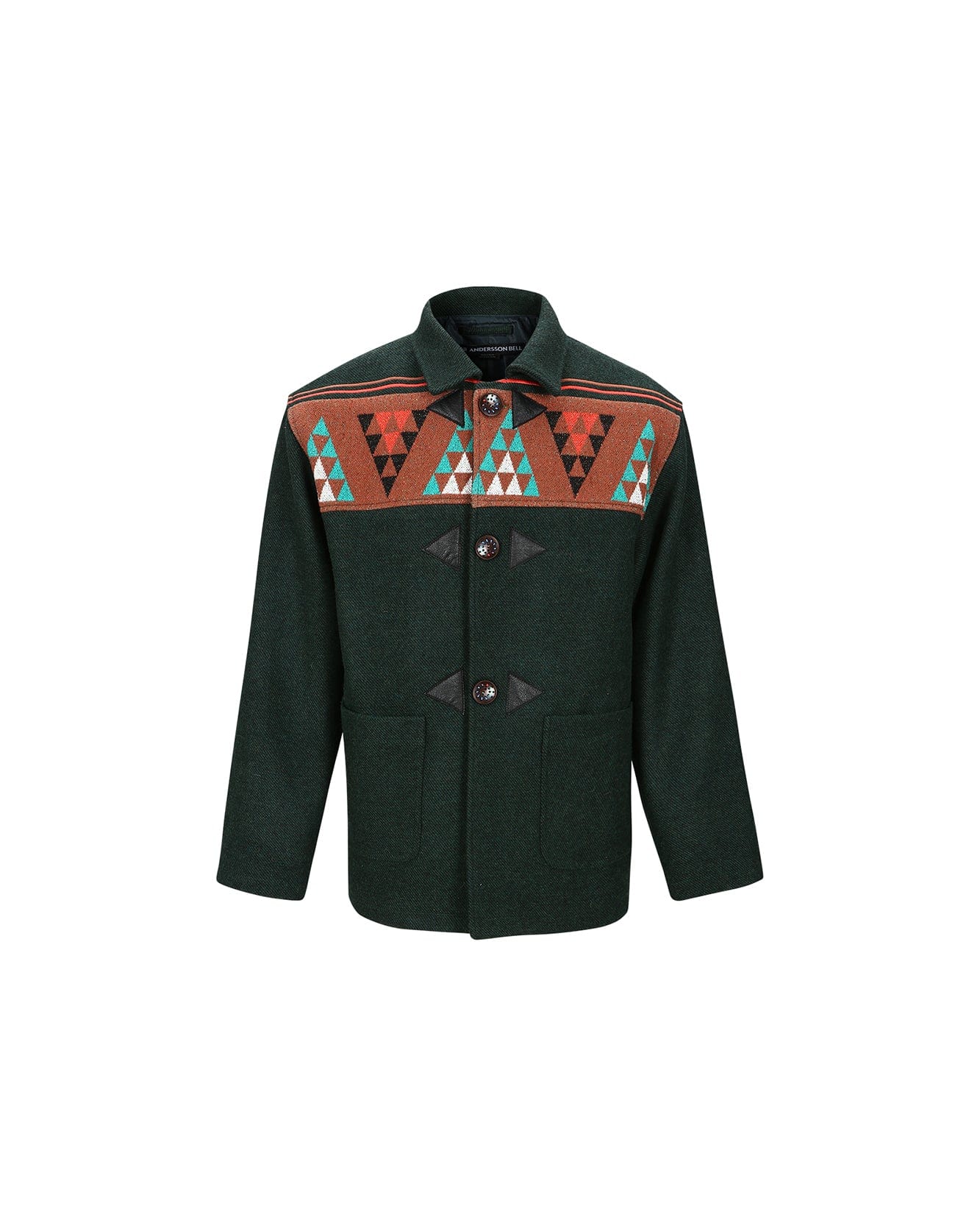 Andersson Bell FRANKT KNIT & WOOL HALF COAT awa565m(FOREST)