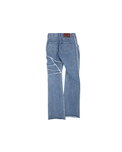 Andersson Bell GHENTEL RAW-CUT FLARE JEANS apa686m(WASHED BLUE)