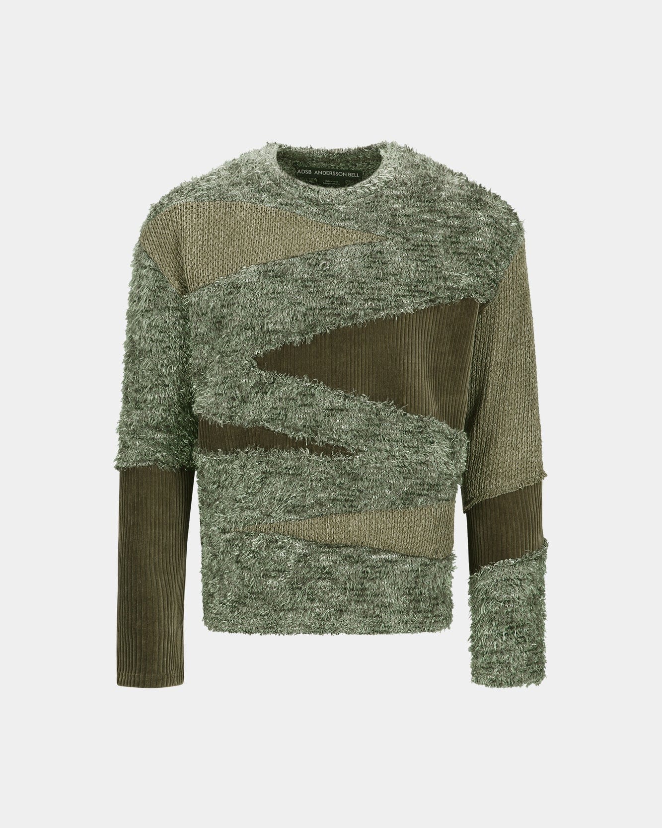 GHILLIE COLOR BLOCK SWEATER atb1170m(KHAKI) – Andersson Bell