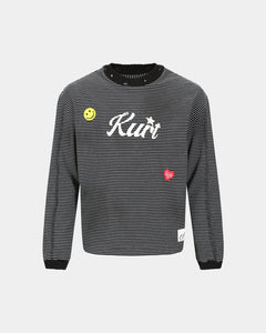 Andersson Bell KURT STRIPE L/S T-SHIRTS atb1247m(BLACK)