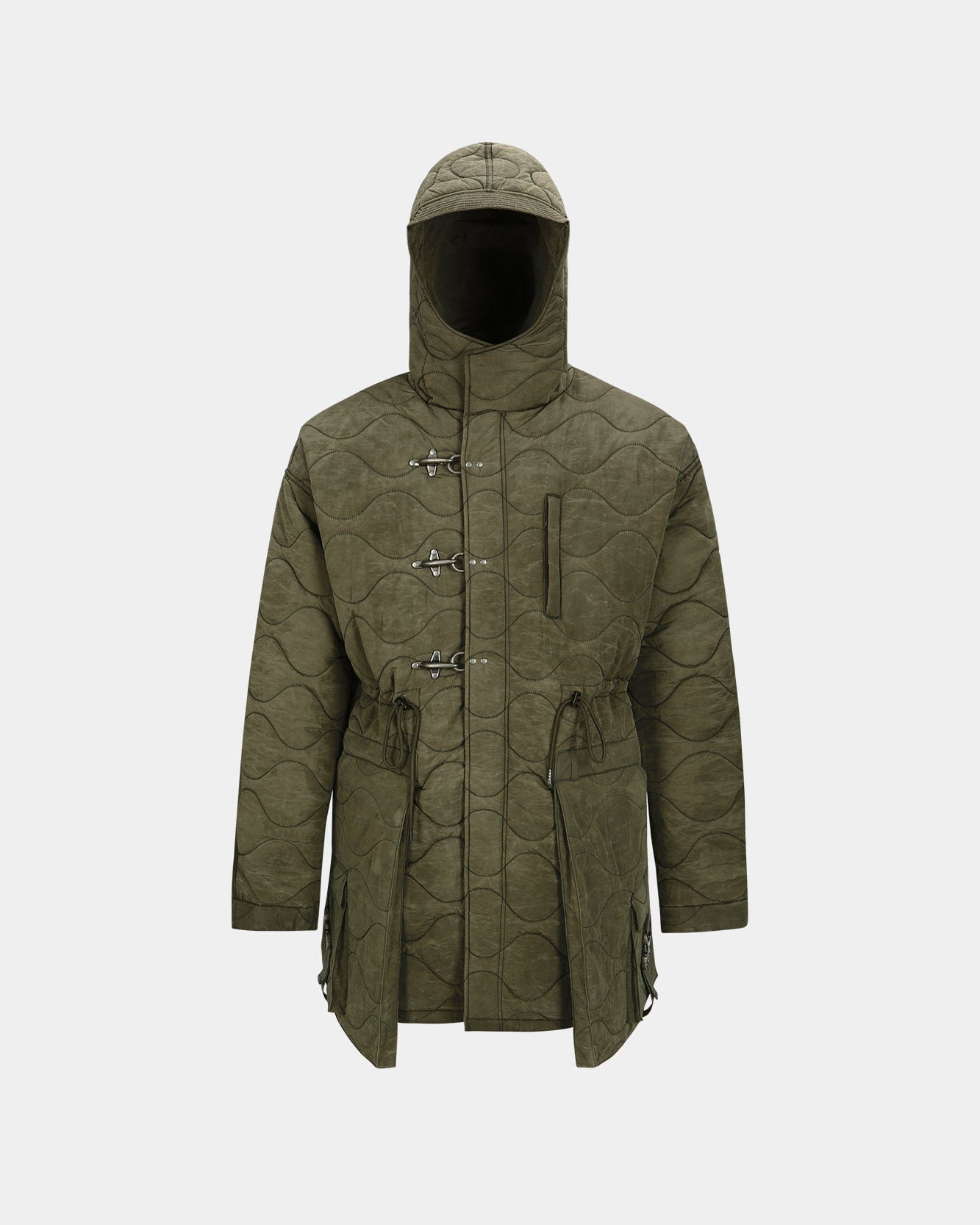 Andersson Bell LACE-UP FISHTAIL PARKA awa638m(KHAKI)