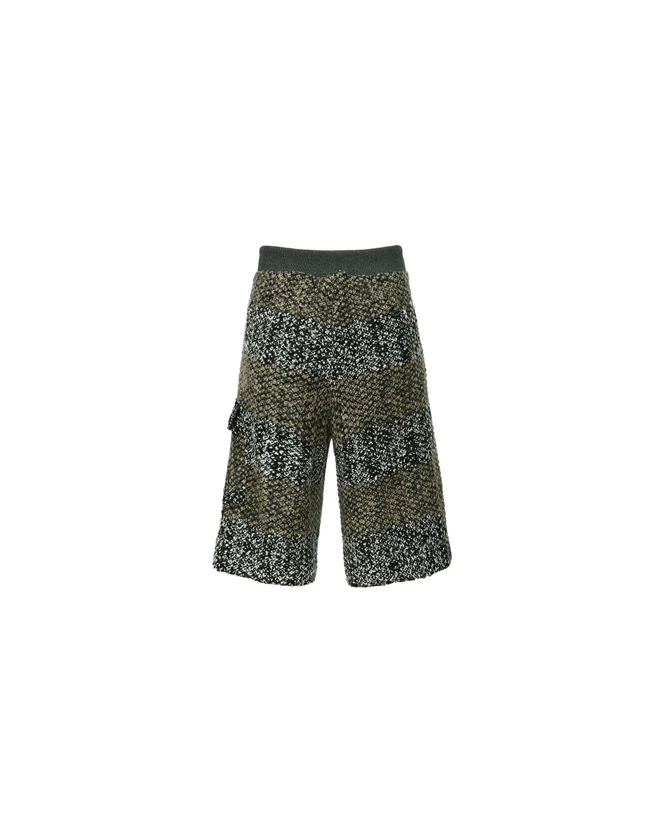 Andersson Bell LAKE BOUCLE SHORTS apa679m(BLACK/BEIGE)