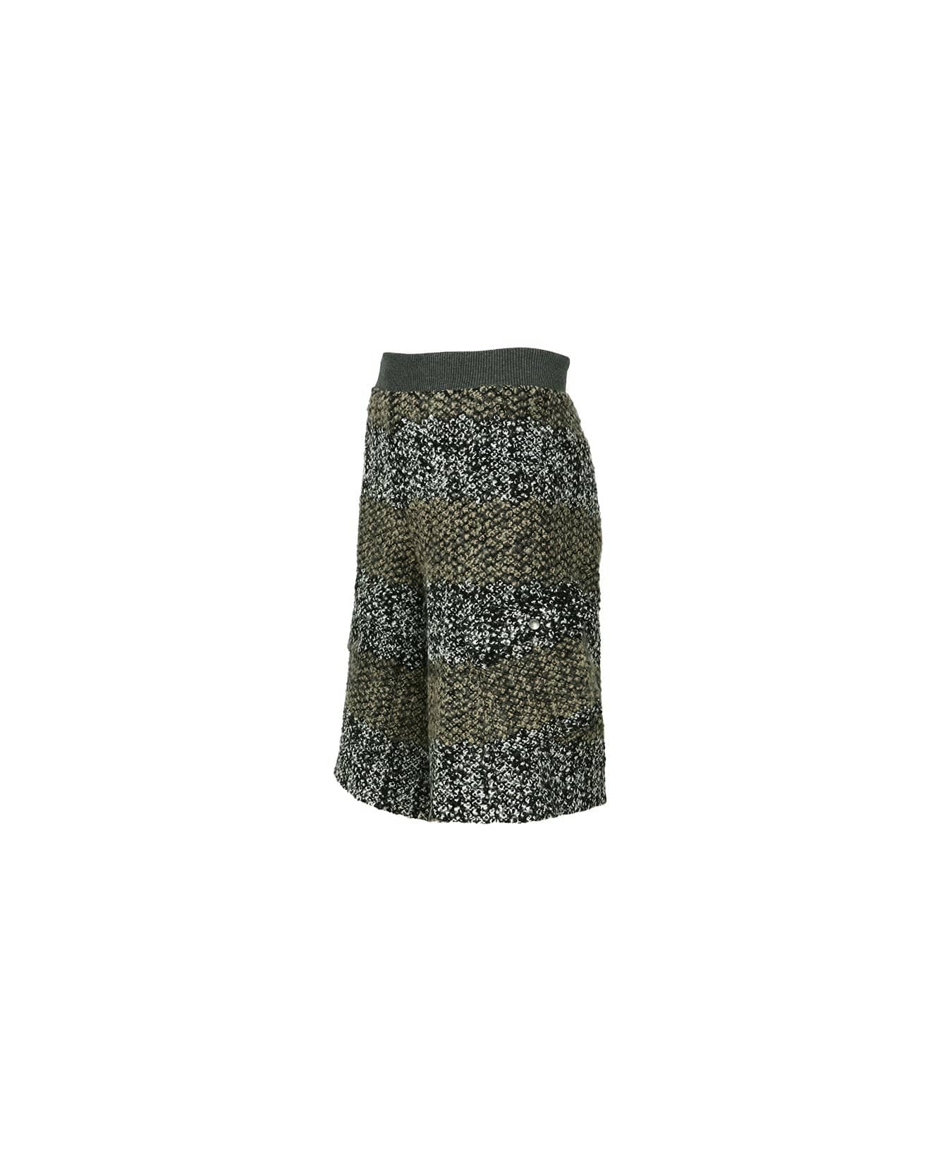 Andersson Bell LAKE BOUCLE SHORTS apa679m(BLACK/BEIGE)