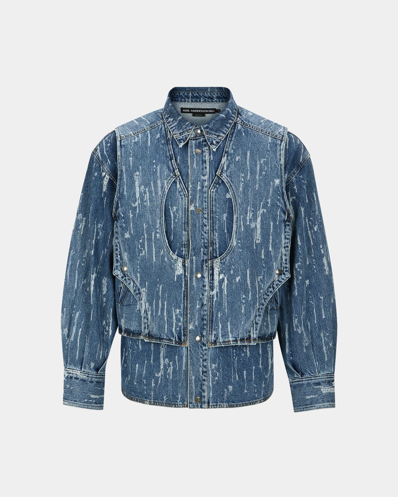 LAYERED DENIM JACKET awa580m(BLUE) – Andersson Bell