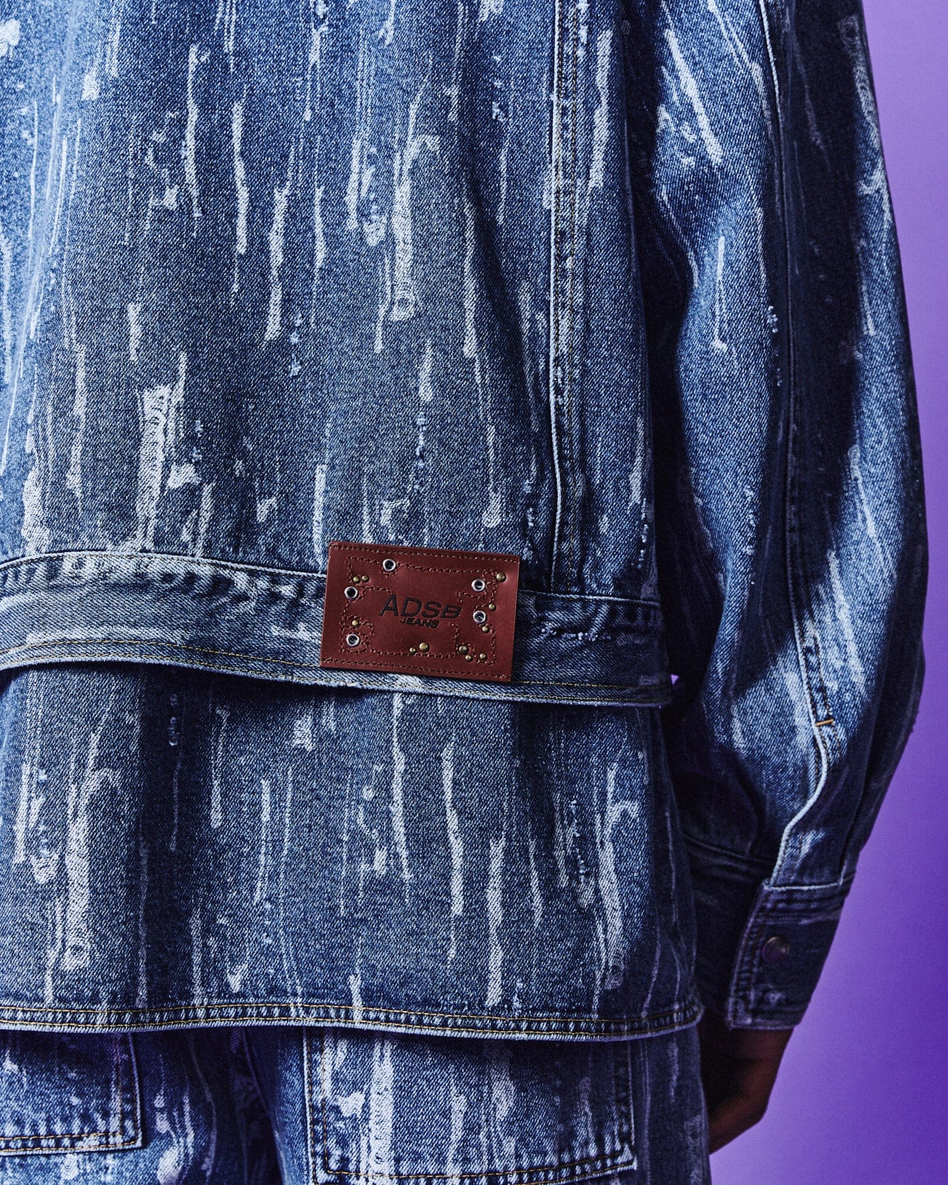 Andersson Bell LAYERED DENIM JACKET awa580m(BLUE)