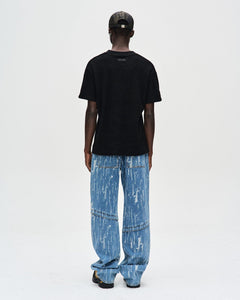Andersson Bell LAYERED WIDE-LEG JEANS apa690m(BLUE)