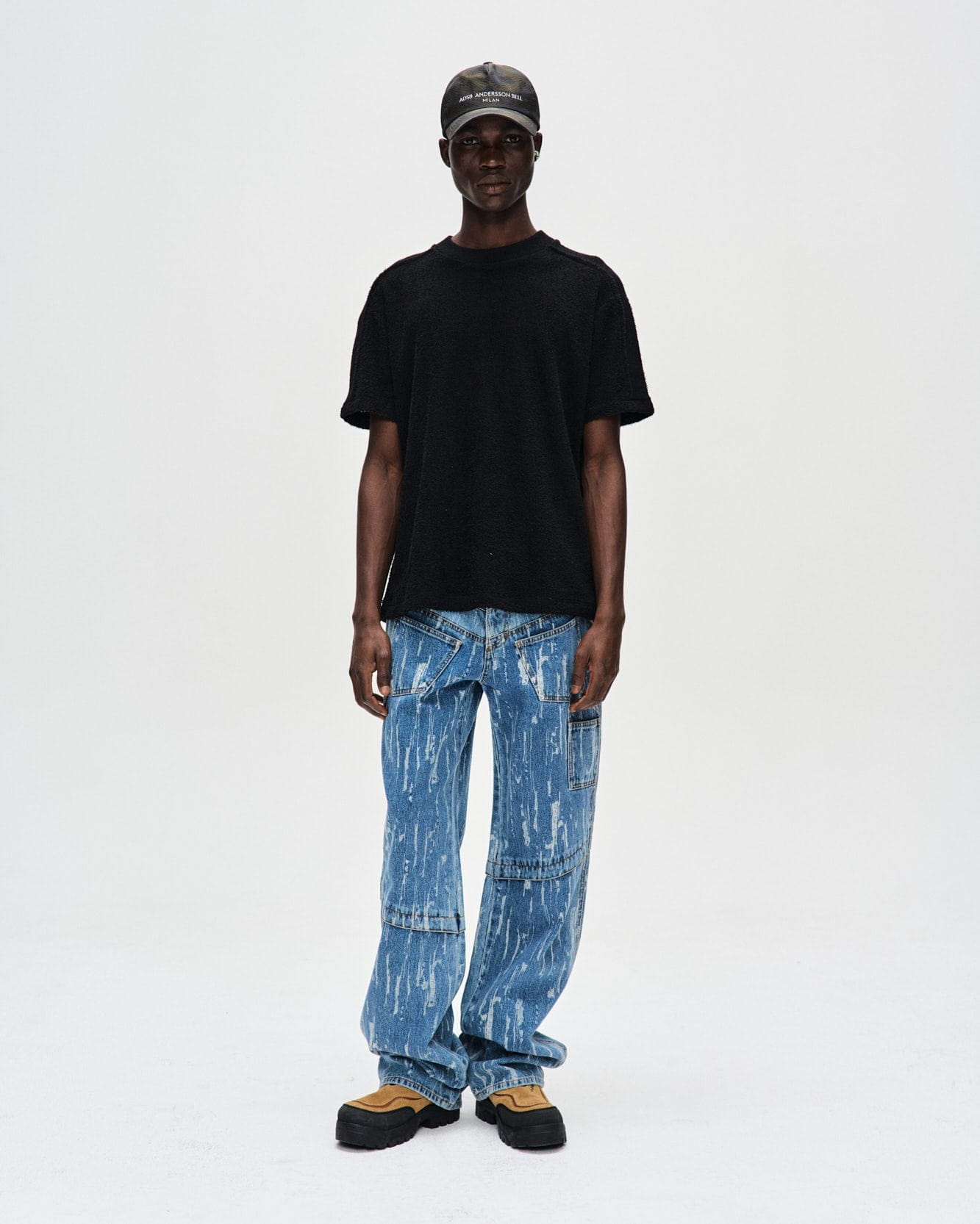 LAYERED WIDE-LEG JEANS apa690m(BLUE) – Andersson Bell
