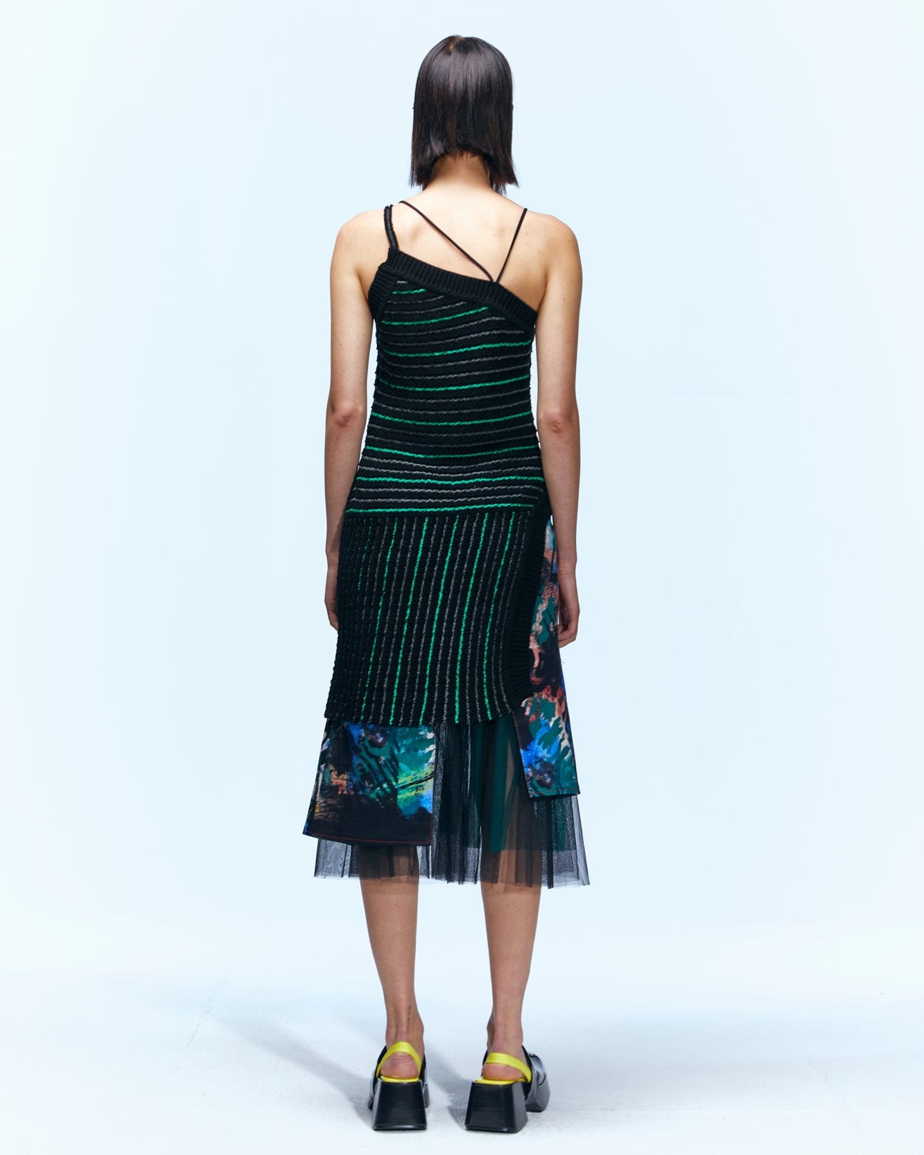 Andersson Bell LEAH CUT-OUT LONG TOP atb941w(BLACK)
