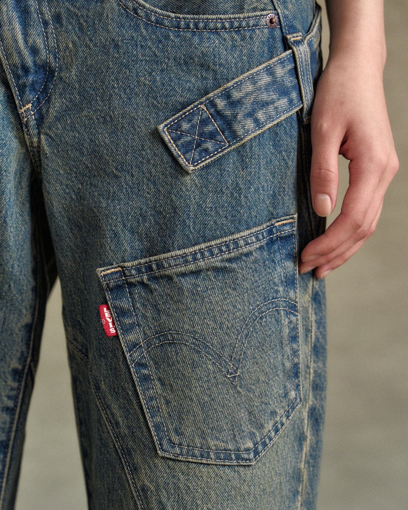 Andersson Bell LEVIS X ADSB OVERLAY JEAN apa779u(TINTED INDIGO)