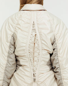 Andersson Bell LUNA BACK-CORSET BOMBER JACKET awa654w(IVORY)