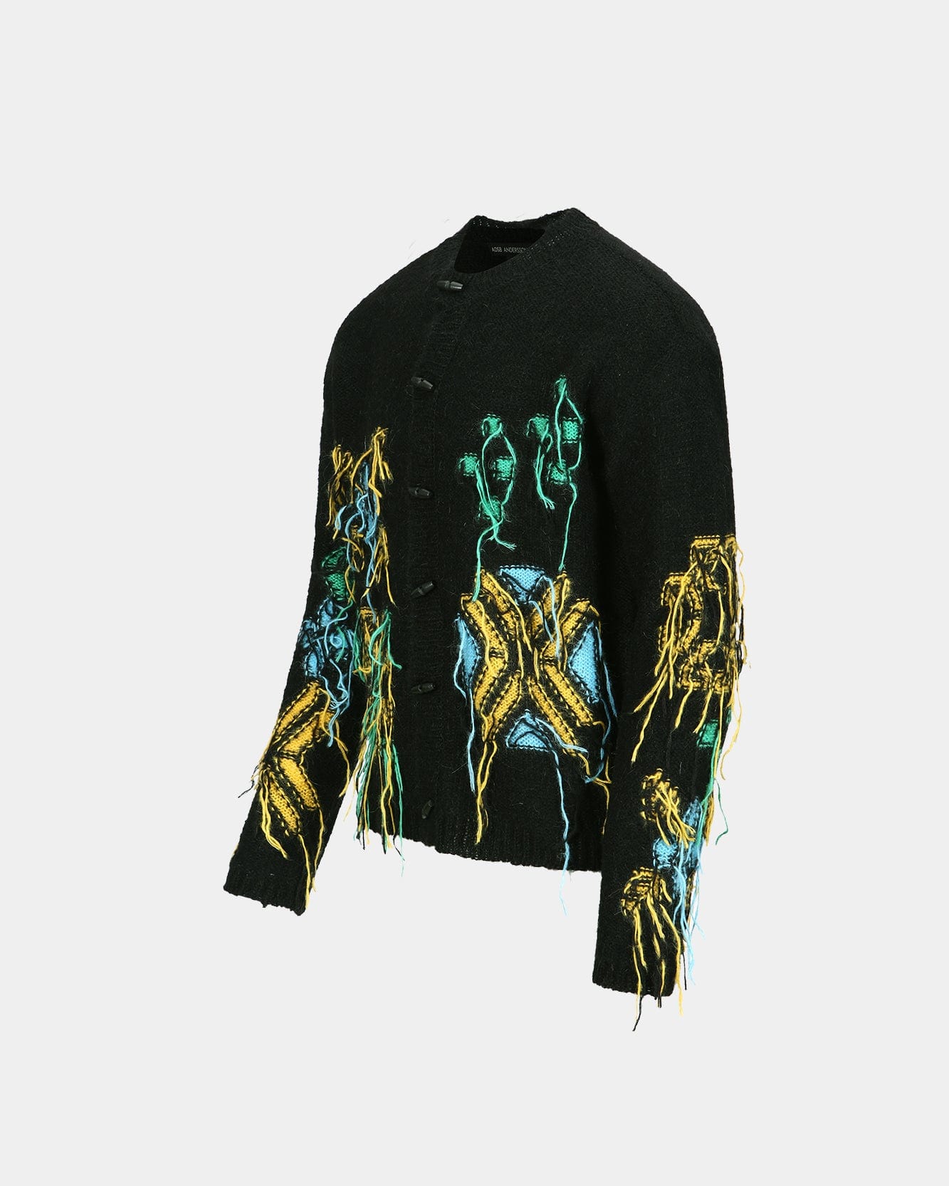 Andersson Bell MACARON INTARSIA CARDIGAN atb1069m(BLACK)