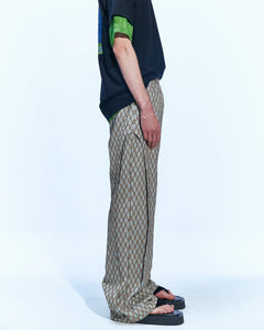 Andersson Bell MAKENI JACQUARD TRACK PANTS apa590m(BEIGE)