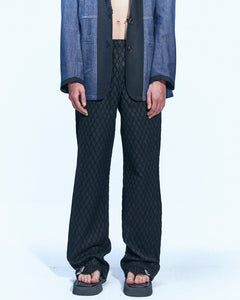 Andersson Bell MAKENI JACQUARD TRACK PANTS apa590m(BLACK)