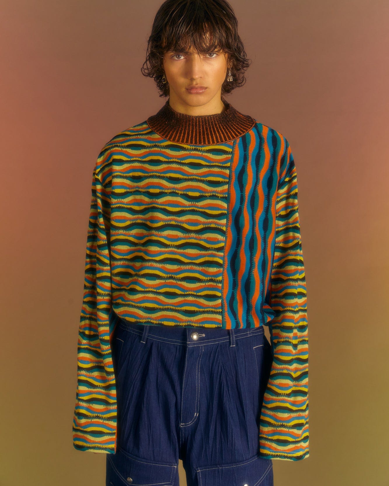Andersson Bell MAMMOTH TURTLE-NECK SWEATER atb1032m(MULTI)