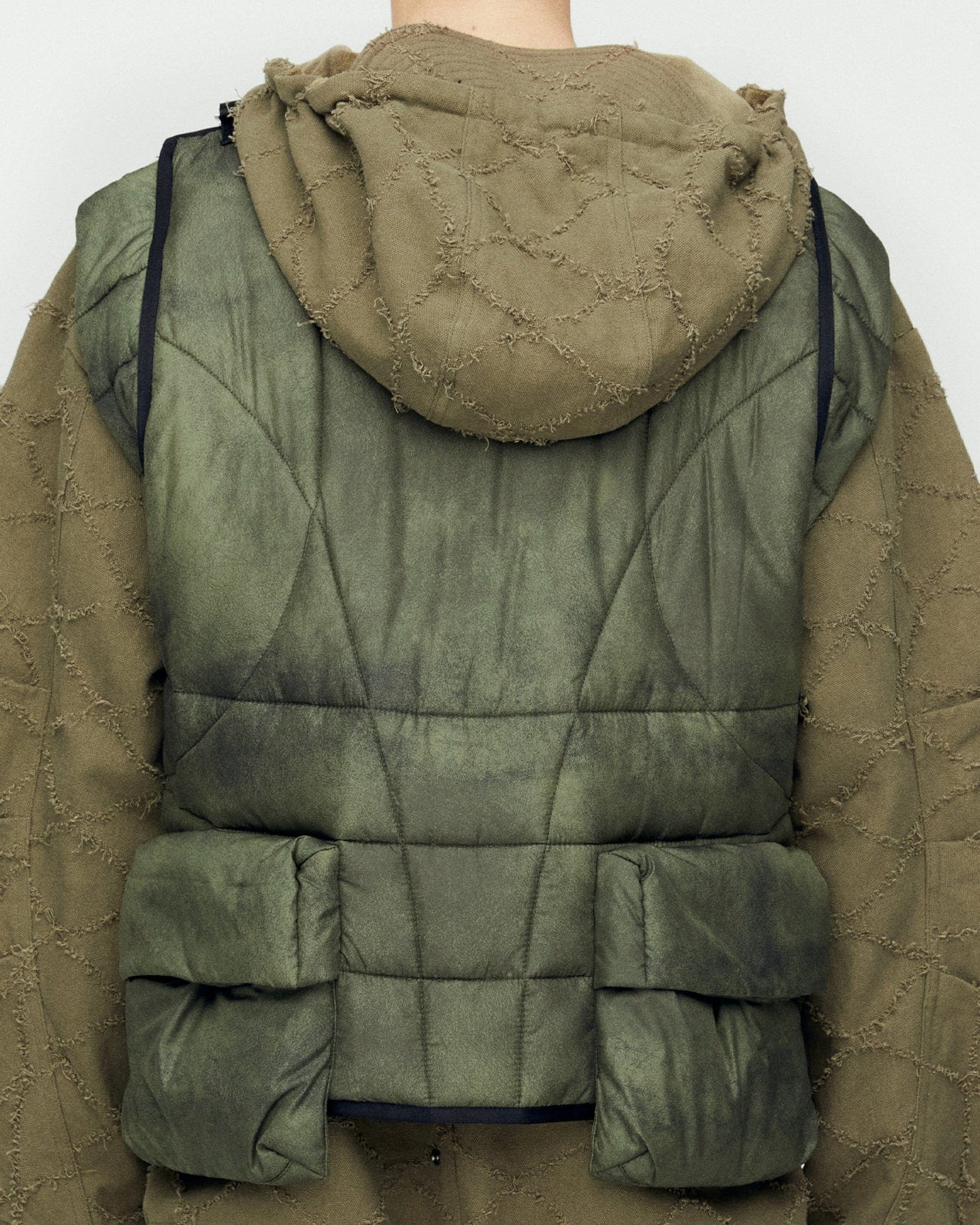 Andersson Bell MARBLE PADDED VEST awa648m(GREEN)