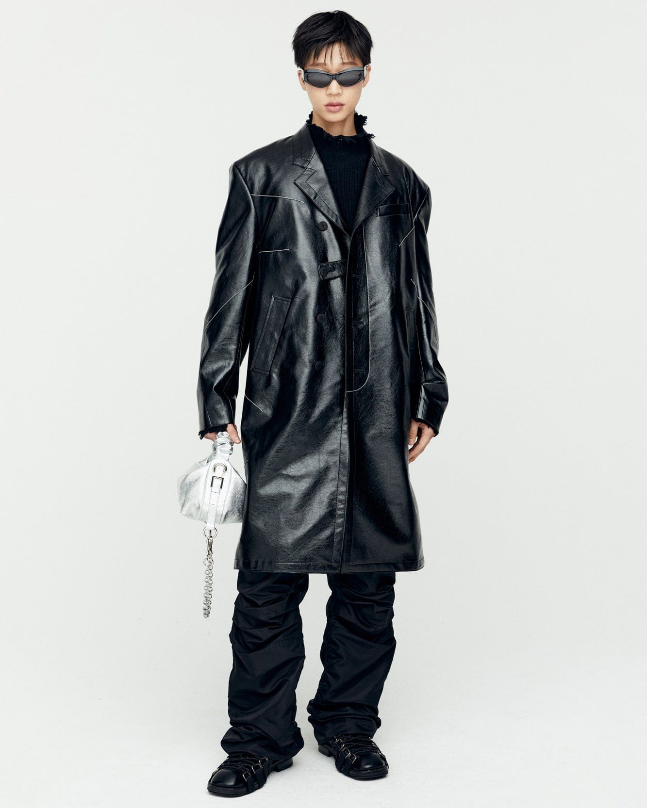 ks【新品未使用】alors paris シャケット　ロング ks【新品未使用】alors paris シャケット ロング ロングノーカラー