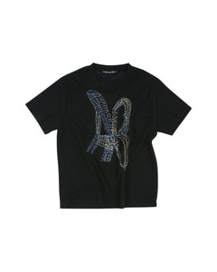 Andersson Bell (MEN) (ESSENTIAL) UNISEX NEW AB LOGO EMBROIDERY T-SHIRTS atb903u(BLACK)