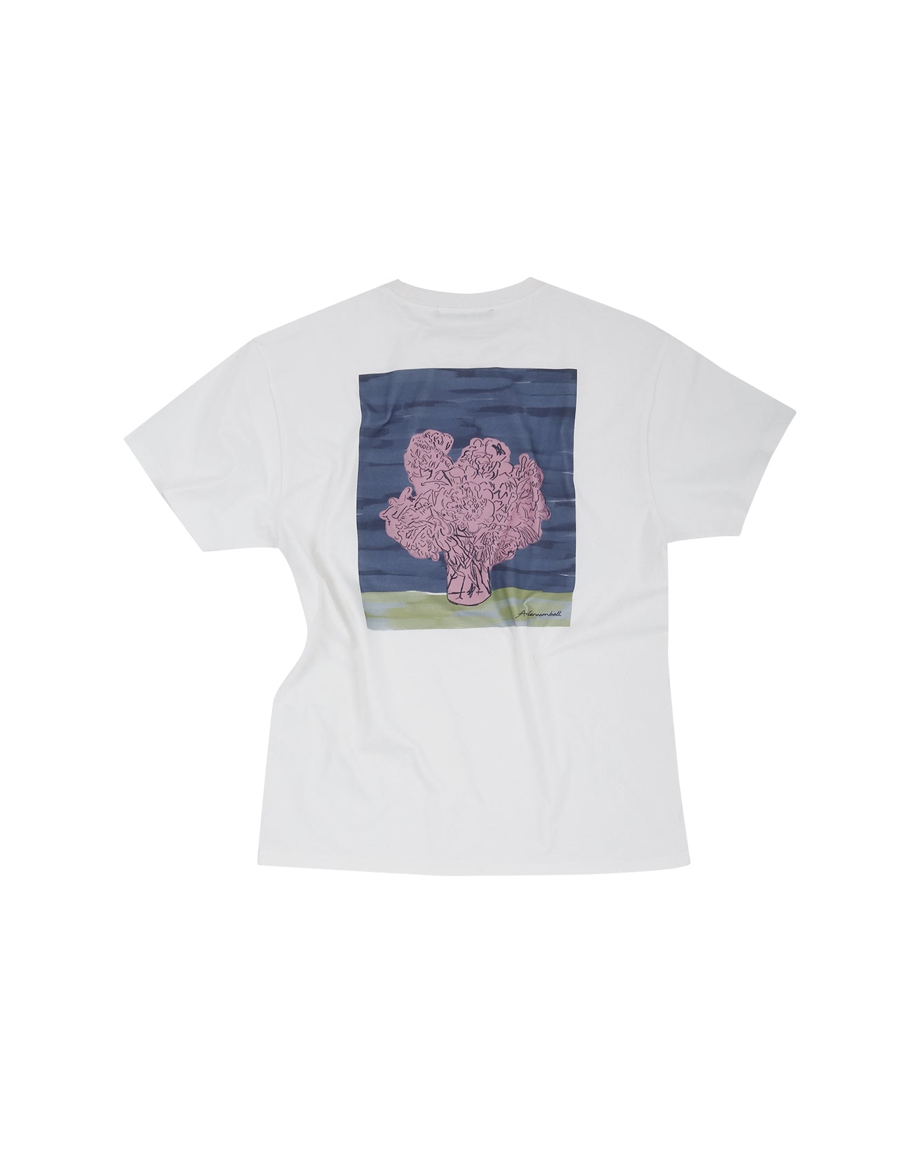 Andersson Bell (MEN) (ESSENTIAL) UNISEX NEW AB PRINT T-SHIRTS atb897u(WHITE)