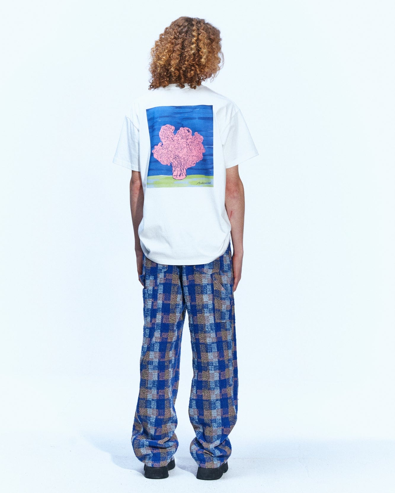 Andersson Bell (MEN) (ESSENTIAL) UNISEX NEW AB PRINT T-SHIRTS atb897u(WHITE)