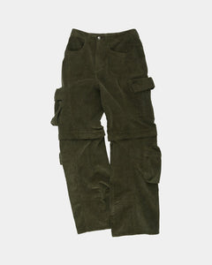 Andersson Bell MILANO CORDUROY CARGO PANTS apa751m(KHAKI)