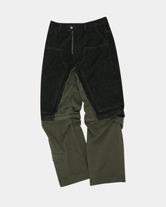 Andersson Bell MILLY DETACHABLE CARPENTER JEANS apa691m(BLACK / KHAKI)