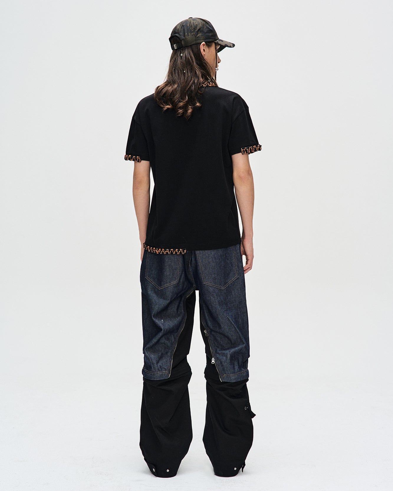 Andersson Bell MILLY DETACHABLE CARPENTER JEANS apa691m(INDIGO / BLACK)